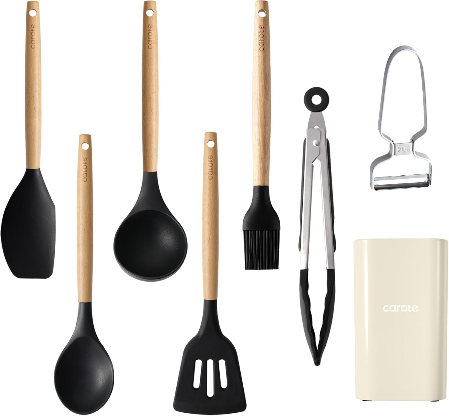 CAROTE カローテ キッチンツールセット8本 シリコン製 調理器具セット