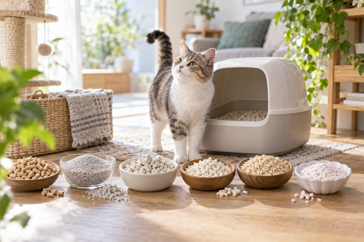 猫も飼い主も快適に暮らせる猫砂6選の比較ガイド