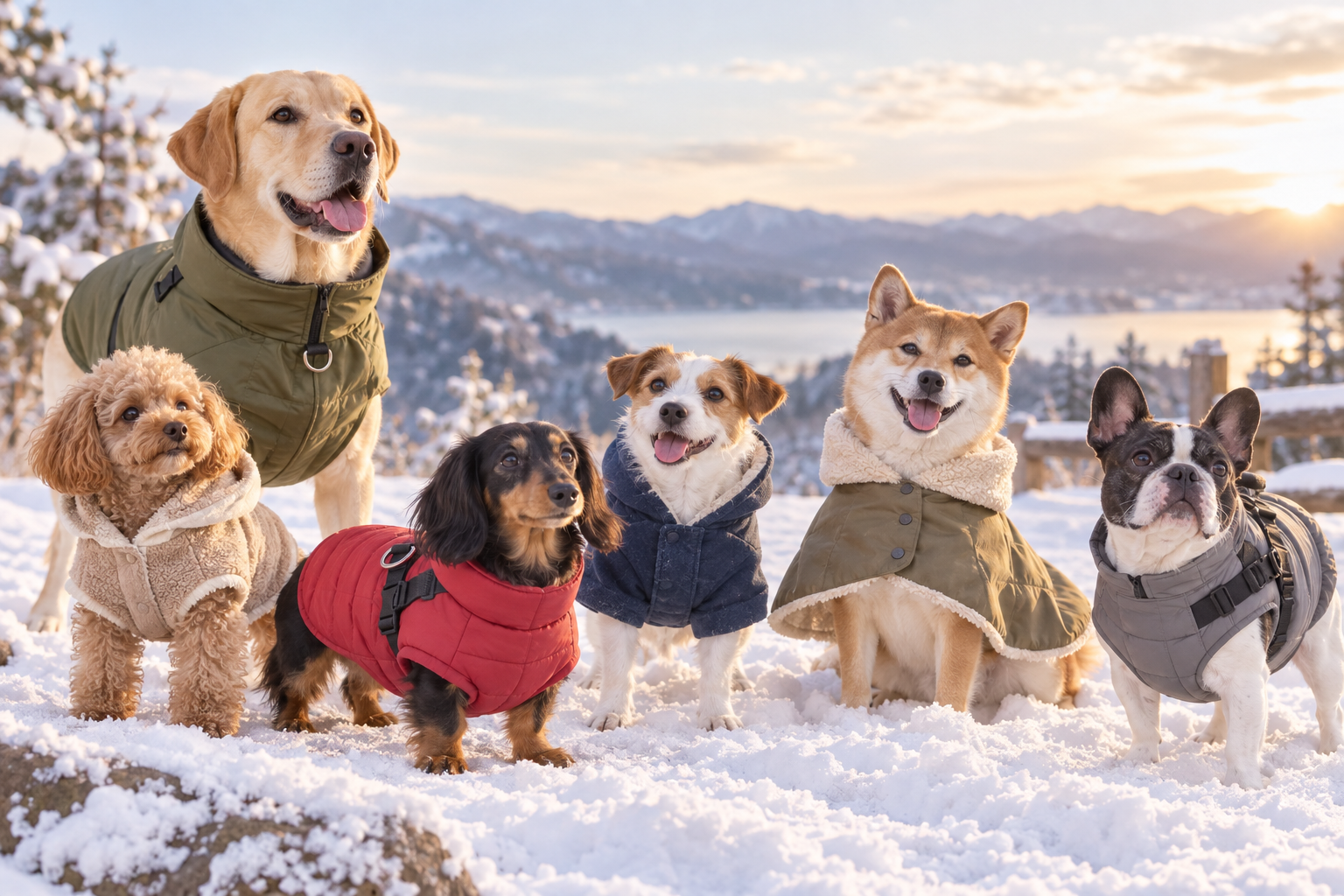愛犬の防寒対策に！犬用あったかウェア6選