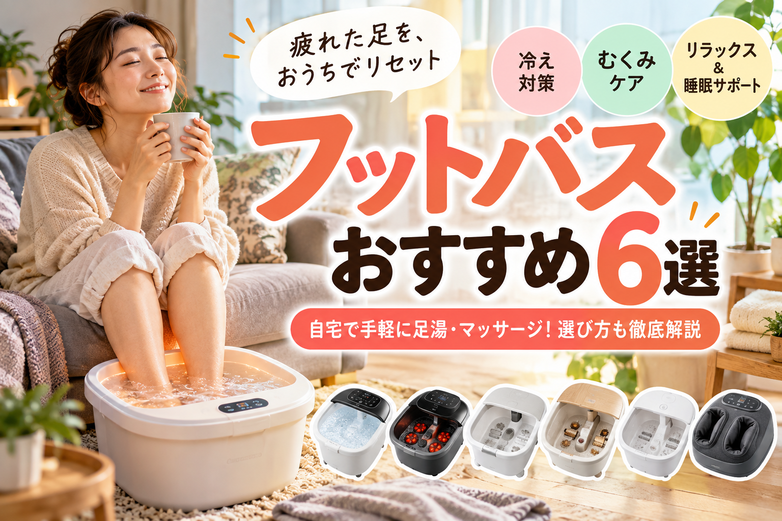 冷えた足元に!フットバス・足湯器6選