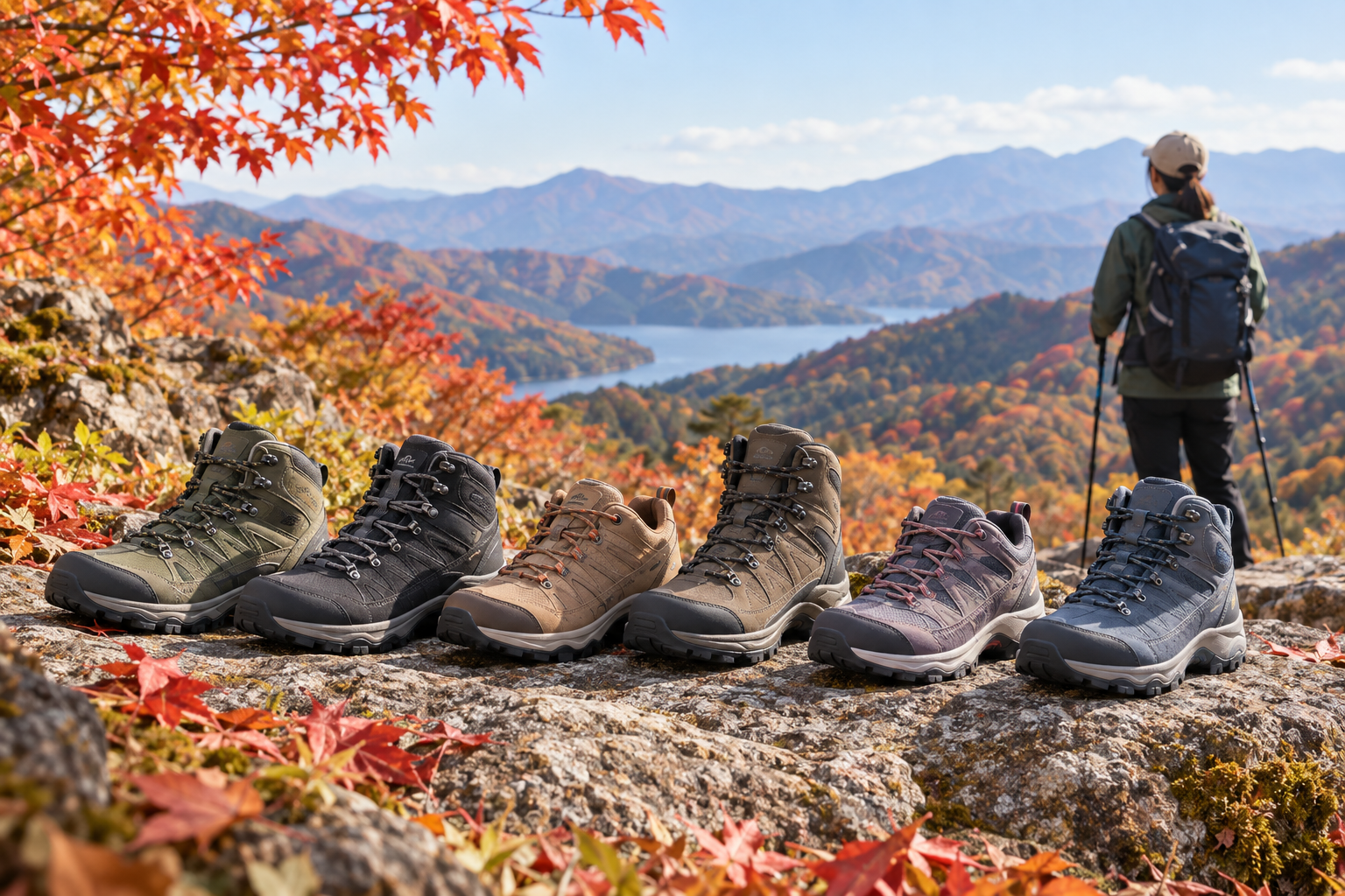 紅葉シーズンの山歩きに！後悔しないトレッキングシューズ6選