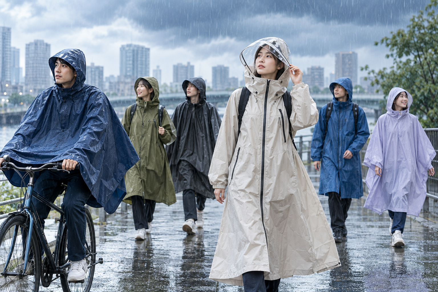 突然の雨・台風に備える!レインコート・レインポンチョ6選